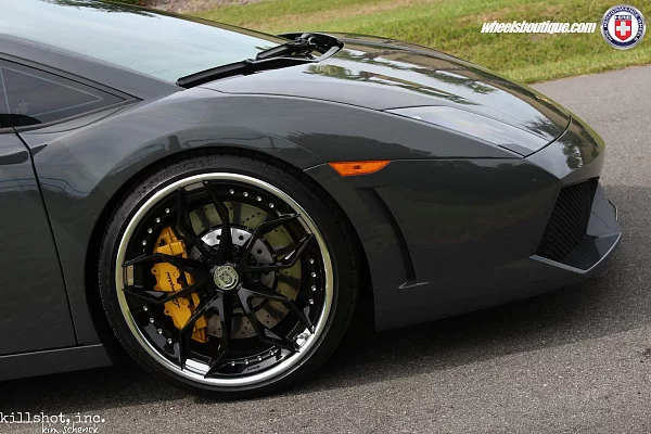 Фото дисков HRE S201 Черный глянец на Lamborghini Gallardo