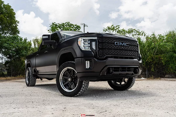 Фото дисков HRE HD188 Черный глянец на GMC Sierra IV