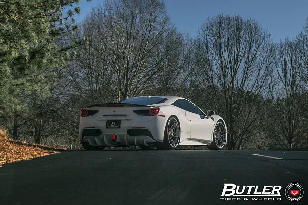 Фото дисков Vossen M-X1 (3-Piece) Сатиновый темный лак на Ferrari 488