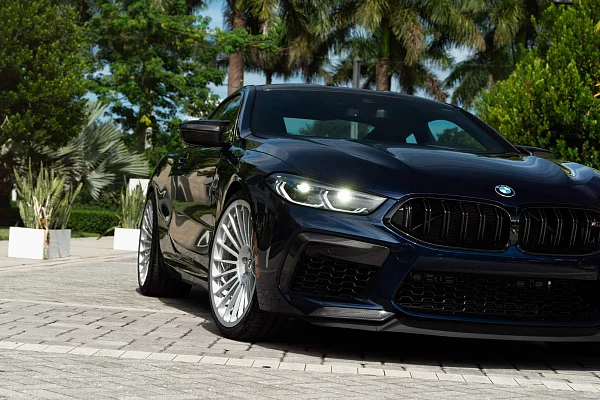 Фото дисков HRE 309M Серебро на BMW 8/M8