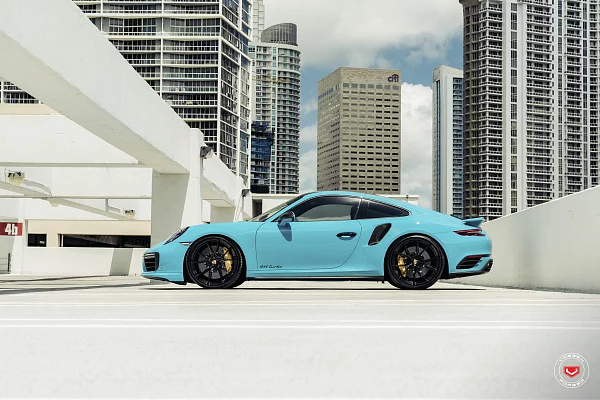 Фото дисков Vossen RS19 Черный глянец на Porsche 911 VIII