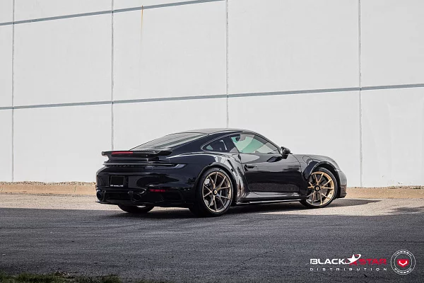 Фото дисков Vossen RS19 Глянцевое золото на Porsche 911 VIII
