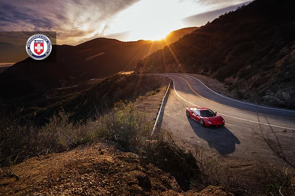 Фото дисков HRE P101 Сатиновый тонированный лак на Ferrari 488