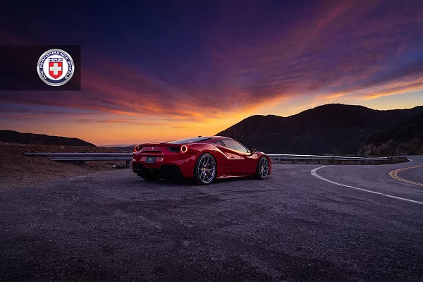 Фото дисков HRE P101 Сатиновый тонированный лак на Ferrari 488