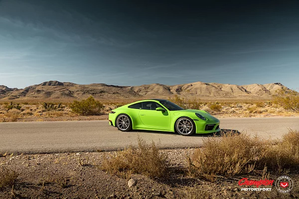 Фото дисков Vossen RS92 Полированный лак на Porsche 911 VIII