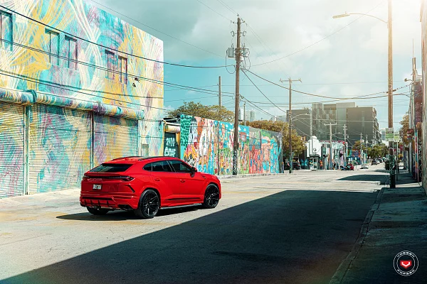 Фото дисков Vossen EVO-5 Черный сатин на Lamborghini Urus