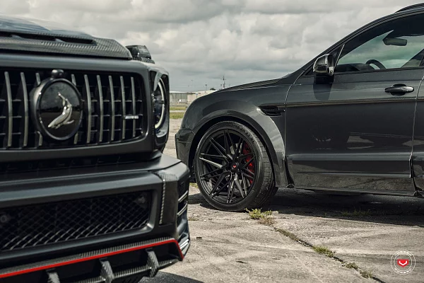 Фото дисков Vossen EVO-5 Черный сатин на Bentley Bentayga