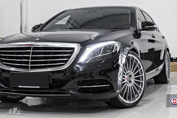 Фото дисков HRE 309M Серебро на Mercedes-Benz S-Class (W222, C217)