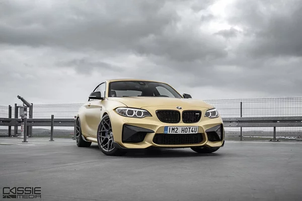 Фото дисков HRE FF01 Сатиновый графит на BMW 2/M2 (F22/F87)