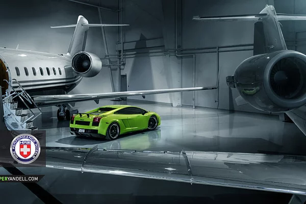 Фото дисков HRE S107 Черный сатин на Lamborghini Gallardo