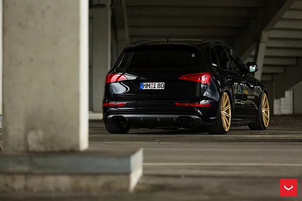 Фото дисков Vossen CV4 Сатиновое золото на Audi Q5 (8R)