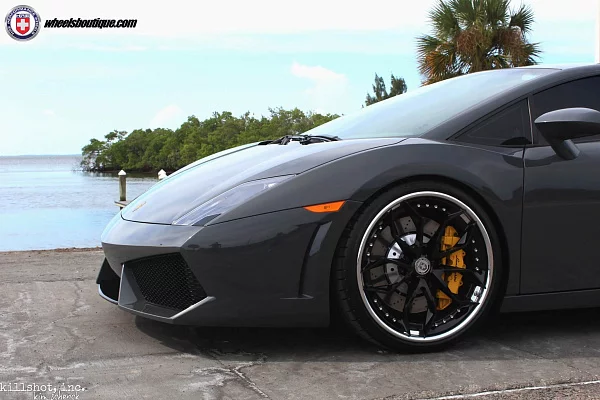 Фото дисков HRE S201 Черный глянец на Lamborghini Gallardo