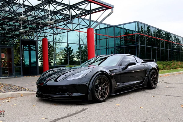 Фото дисков HRE P201 Сатиновая бронза на Chevrolet Corvette C7