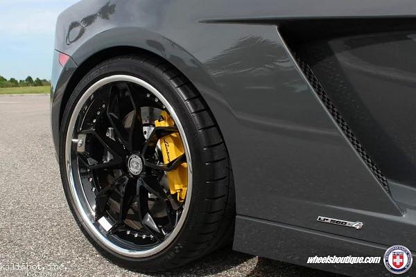 Фото дисков HRE S201 Черный глянец на Lamborghini Gallardo