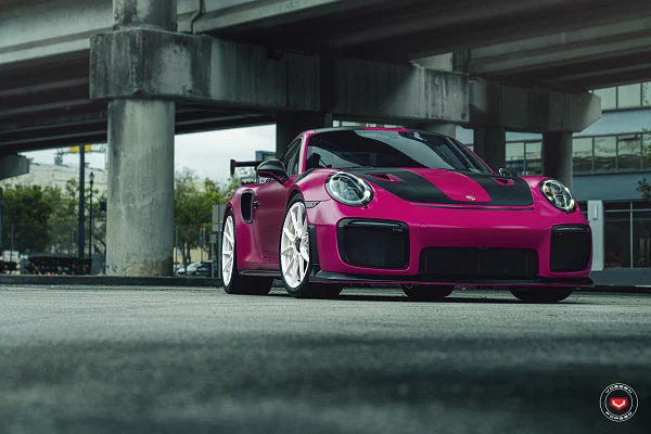Фото дисков Vossen EVO-2R Белый глянец на Porsche 911 VII