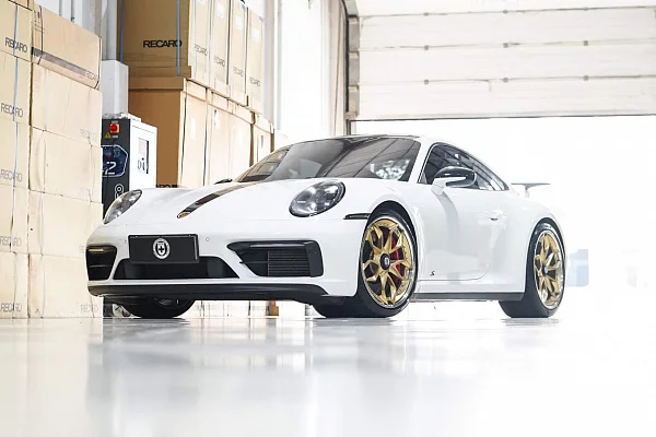 Фото дисков HRE S201H Сатиновое золото на Porsche 911 VIII