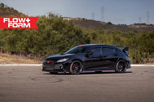Фото дисков HRE FF04 Черный глянец на Honda Civic Type R FK8