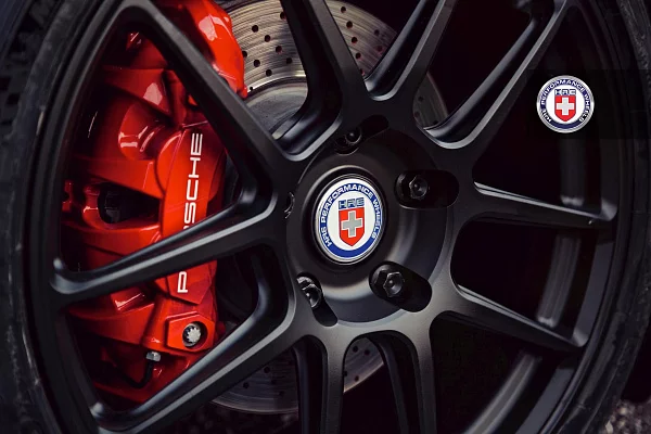 Фото дисков HRE RC104 Черный сатин на Porsche Cayman II