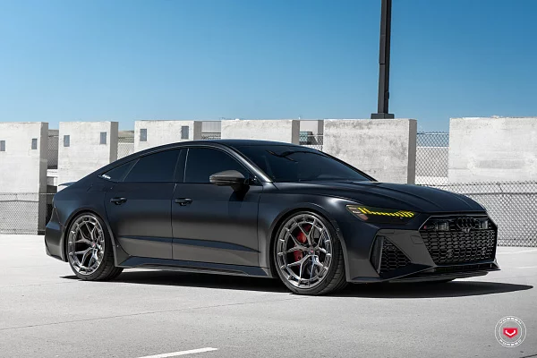 Фото дисков Vossen LC3-01 Глянцевый темный лак на Audi A/RS 7 (4K)