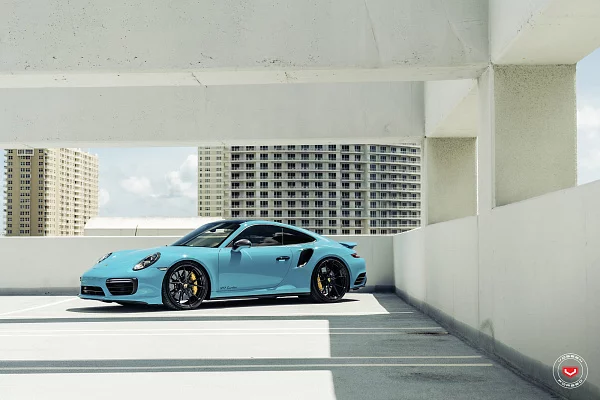 Фото дисков Vossen RS19 Черный глянец на Porsche 911 VIII