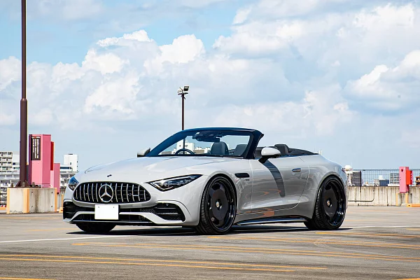 Фото дисков HRE 544C Черный сатин на Mercedes-Benz SL (R232)