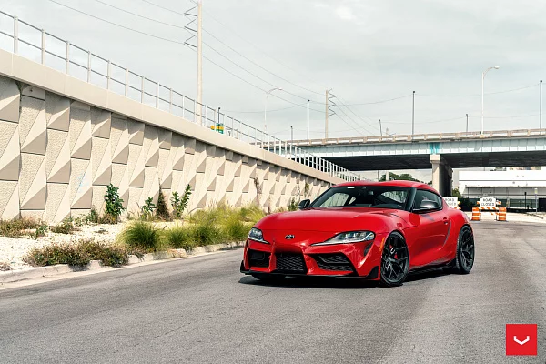 Фото дисков Vossen HF-5 Черный сатин на Toyota Supra A90