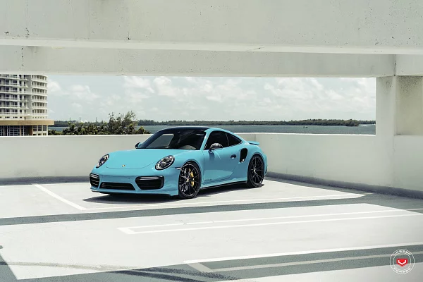 Фото дисков Vossen RS19 Черный глянец на Porsche 911 VIII