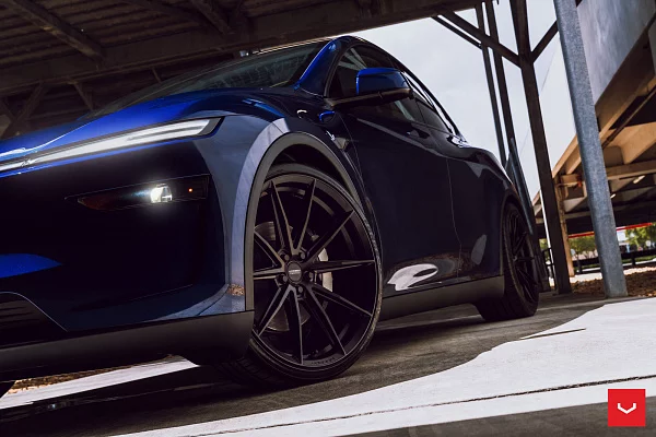 Фото дисков Vossen HFX-2 (5-Lug) Черный сатин на Tesla Model Y