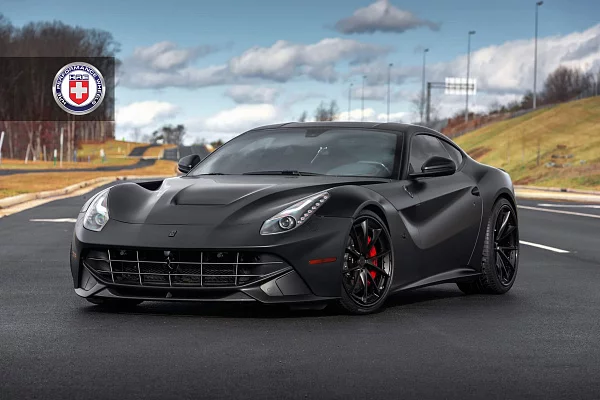 Фото дисков HRE S204 Черный сатин на Ferrari F12