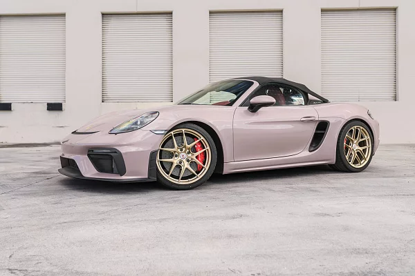 Фото дисков HRE R101 Lightweight Сатиновая шампань на Porsche Boxster IV