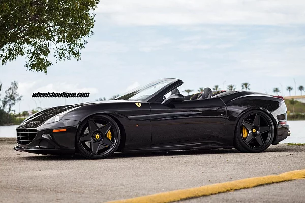 Фото дисков HRE 505M Черный сатин на Ferrari California