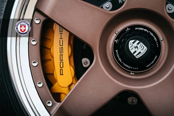 Фото дисков HRE C105 Сатиновая бронза на Porsche 911 VII
