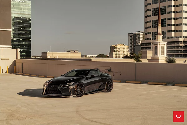 Фото дисков Vossen HFX-2 (5-Lug) Черный сатин на Lexus LC 500