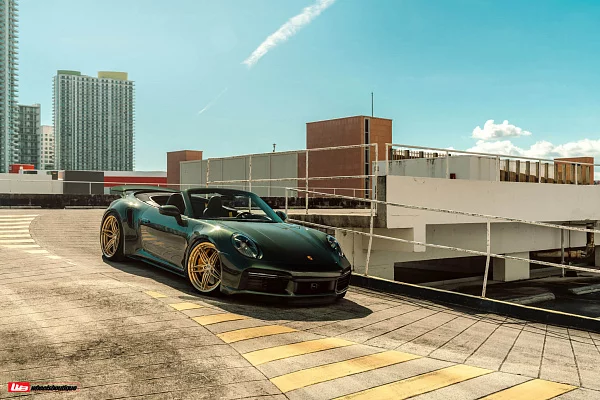 Фото дисков HRE S107SC Сатиновое золото на Porsche 911 VIII