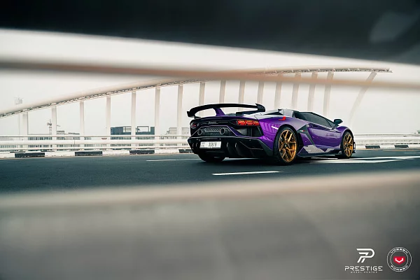 Фото дисков Vossen S21-01 Глянцевая медь на Lamborghini Aventador
