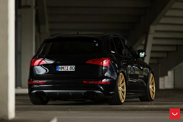 Фото дисков Vossen CV4 Сатиновое золото на Audi Q5 (8R)