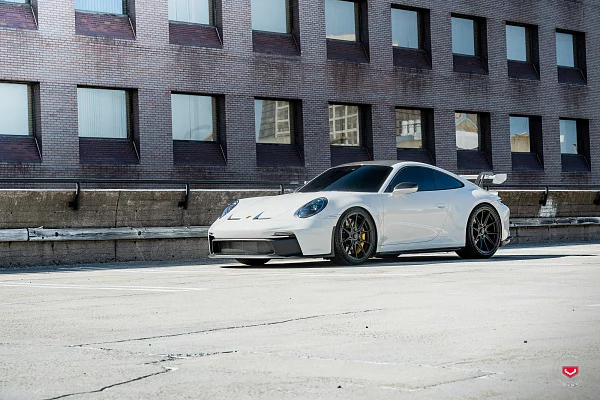 Фото дисков Vossen EVO-2 Черный сатин на Porsche 911 VIII
