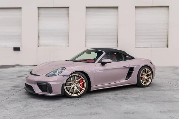 Фото дисков HRE R101 Lightweight Сатиновая шампань на Porsche Boxster IV