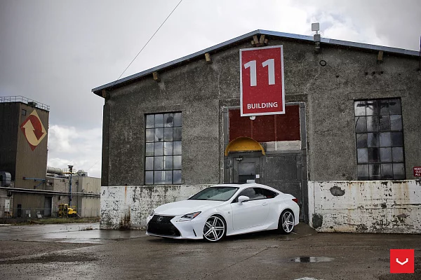 Фото дисков Vossen CV5 Серебро на Lexus RC