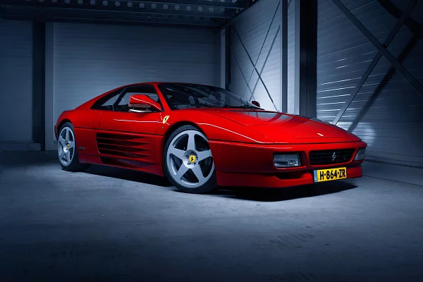 Фото дисков HRE 305M Серебро на Ferrari F355