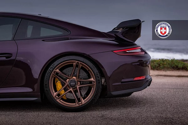 Фото дисков HRE P207 Сатиновая темная медь на Porsche 911 VII