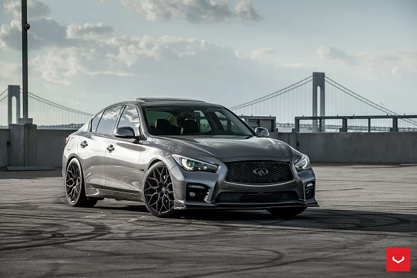 Фото дисков Vossen HF-2 Черный сатин на Infiniti Q50
