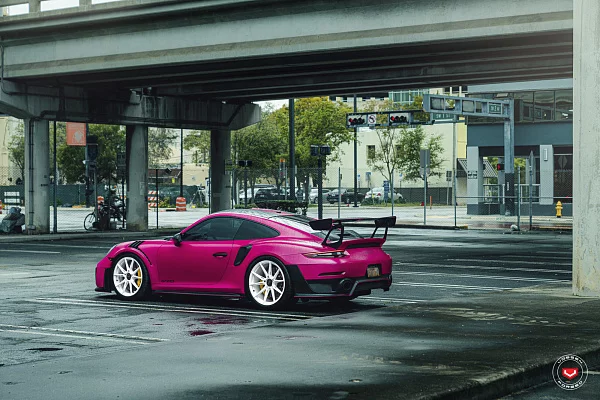 Фото дисков Vossen EVO-2R Белый глянец на Porsche 911 VII