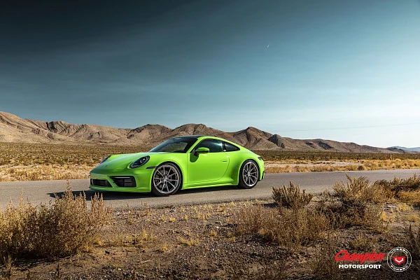 Фото дисков Vossen RS92 Полированный лак на Porsche 911 VIII