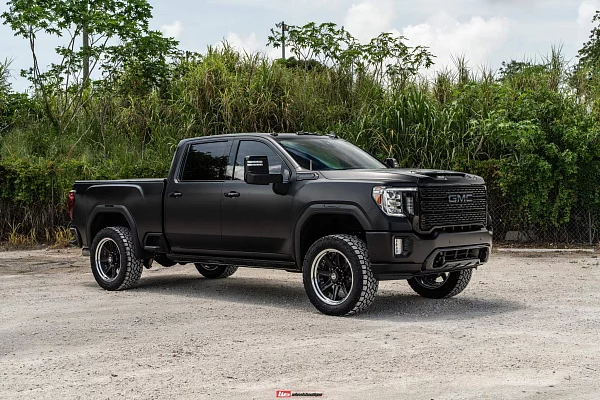 Фото дисков HRE HD188 Черный глянец на GMC Sierra IV