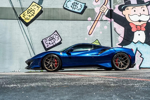 Фото дисков HRE R101 Lightweight Сатиновая бронза на Ferrari 488
