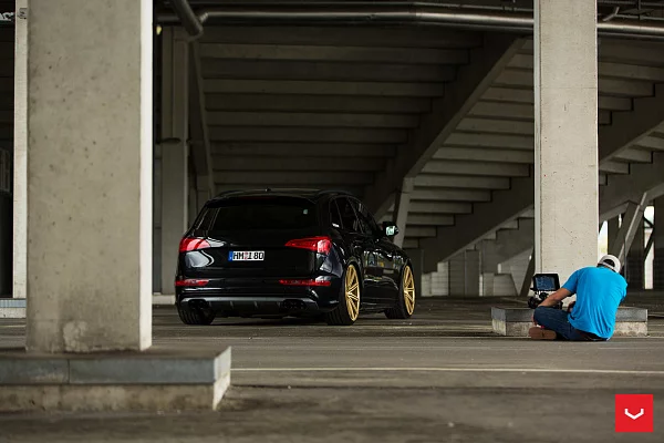 Фото дисков Vossen CV4 Сатиновое золото на Audi Q5 (8R)
