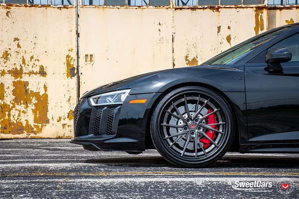 Фото дисков Vossen M-X4T (3-Piece) Глянцевый темный лак на Audi R8 (4S)
