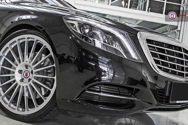 Фото дисков HRE 309M Серебро на Mercedes-Benz S-Class (W222, C217)