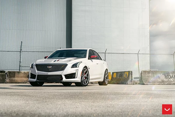 Фото дисков Vossen HF-5 Сатиновый графит на Cadillac CTS III